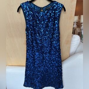 Blue Sequin Dress